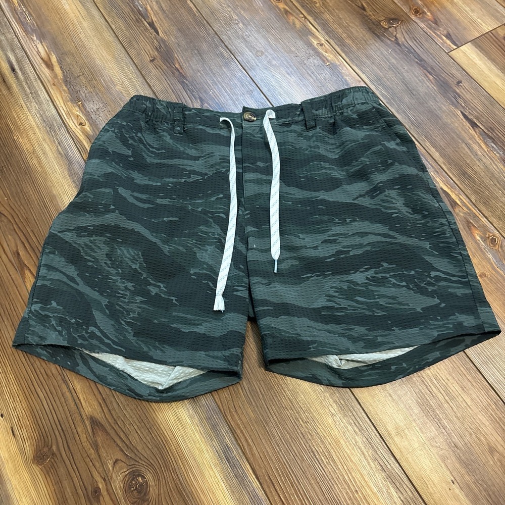 Chubbies Shorts Mens XL Green Camo Performance Athletic Gym Active Nylon